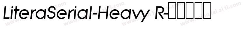 LiteraSerial-Heavy R字体转换
